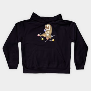 Candy crush slow loris Kids Hoodie